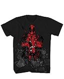 Deadpool Young Red Mens Black T-shirt L