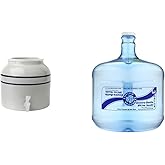 New Wave Enviro Porcelain Water Dispenser (2.5 Gallon) and BPA Free TritanTM Bottle (3 Gallon)