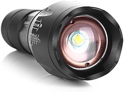 Proxinova™ Cree XM-L2 LED Torch,2000 Lumens Adjustable Focus LED Flashlight 5 Modes Rainproof Handheld Torch Light for Indoor and Outdoor Hiking,Cycling,Camping