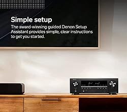 Denon - AVR-S570BT Receiver, 5.2 Channel, 8K Ultra