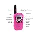 Zomei T388 2Pcs Mini Walkie Talkie 3-5KM Range 22-Channel FRS/GMRS UHF Two-Way Radios Coloful Walkie-Talkie For Kids(Pink)