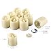 Upgraded AMIR Flameless Candles, Flickering LED Tea Light Candles with Timer, Remote Control Votive Candles for Christmas Decorations,Seasonal and Festival Celebration Battery Included,Warm White