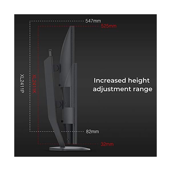 BenQ ZOWIE XL2411K Gaming Monitor (24 inch, 144 Hz, 1ms, DyAc, XL Setting to Share)