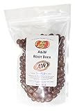 Jelly Belly 16 OZ A&W Root Beer Flavored Beans. (Approximately One Pound, ~ 1 Pound) bulk jelly beans in a resealable bag.