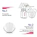 Portable Breast Pump Electric Double Breastpumps Safe Milk Storage Bottle Dual Control Milk Suction and Breast Massager Breast Care USB Charging