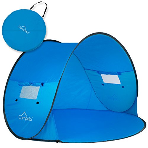 Campela Baby Beach Tent Pop up Sun Shelter - UV Protection Beach Shade for Baby, Infant and Family, Size 58'x43'