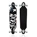 MammyGol 42 Inch Maple Longboard Skateboard Drop Through Complete Skateboard Cruiser for Cruising, Carving, Free-Style and Downhill