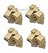 TheDisplayGuys - 100-Pack #11 Cotton Filled Cardboard Paper Jewelry Boxes Gift Case - Kraft Brown (2.1