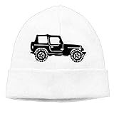 Beanie Hat Jeep with Off Road Tires Snapback Knit