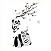Hatop Home Decor Mural Vinyl Wall Sticker DIY Panda Bamboo Pattern Nursery Room Wall Art Decal (B)