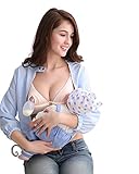 TANZKY Womens Double Breastpump Hands Free Pumping Bra with Underwire (L, Complexion)