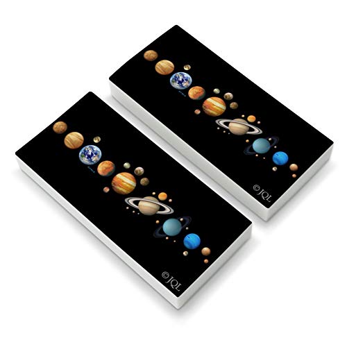 Solar System Planet Order Mercury Venus Earth Mars Jupiter Saturn Eraser Set of 2