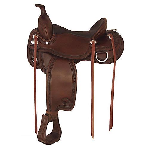 Tex Tan Memphis Flex Western Trail Saddle 17In Cho