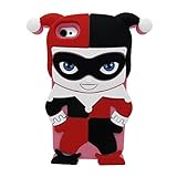 iBee dc Harley Quinn Joker Smile Batman Arkham Fanclub Super Hero 3D Silicone Case for iphone5 5s By Asia Trendy