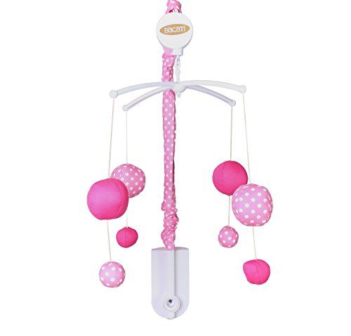 Bacati Mix and Match Musical Nursery Mobile, Pink