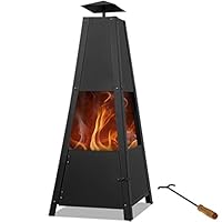  Gartenkamin schwarz XL Garden Oven 