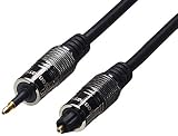 AmazonBasics Optical Toslink to Mini Toslink Jack Digital Audio Cable - 6 feet