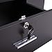 Tobbi Black Salon Wall Mount Stations Styling Classic Locking Storage Beauty Salon Spa Equipment