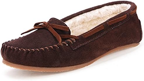CHUI Women Loafers Casual Moccasin Driving Shoes Indoor Flat Slip-On House Slippers.CSU002B2-37