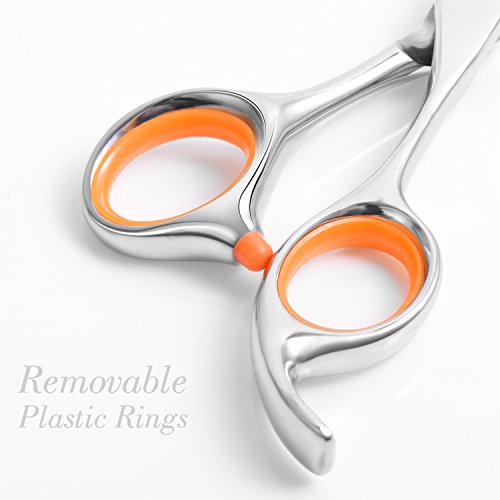 Ameauty Professional Hair Cutting Scissors, 100% Stainless Steel Razor Edge Hairdressing with Antislip Design(6.7" Overall Length)