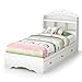 South Shore Tiara Bookcase Headboard, Twin, White