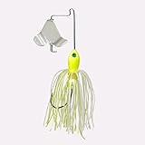 Strike King Mini Pro-Buzz Bait (White/Chartreuse, 0.125-Ounce)