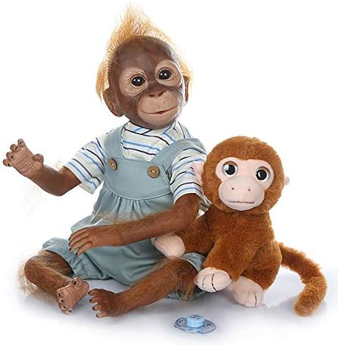 iCradle Reborn Baby Dolls 21''52cm reborn baby Monkey New 52CM handmade detailed paint Xmas Gift - Image 4