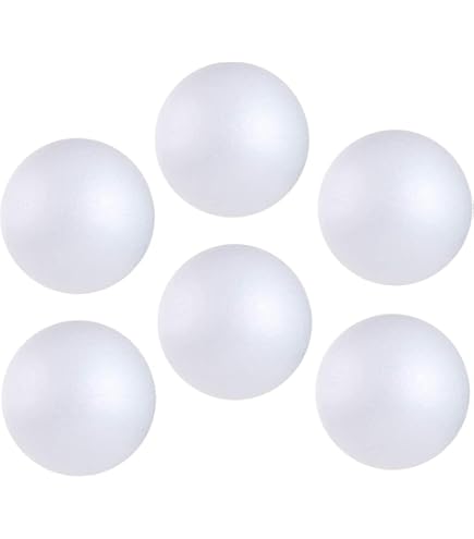 Boule En Mousse Blanche 20 Cm De Diamètre - Sphère En Polystyrène Solide Pour Artisanat, Décorations, Projets Scolaires