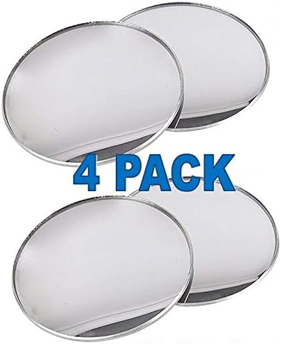 4 Pack CAR Blind SPOT Mirrors Convex Glass for SUV Motorcycle Truck Snowmobiles 2" Stick ON Wholesale Bulk LOT