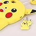 3D Pokemon Pikachu Go Silicone Case with Strap for iPhone 7Plus 8Plus 7+ 8+ Large Size Cute and Protective Shockproof Kids Teens Girls Boys Son Yellow Color Ultra Thick Drop Resistant Pocket Monster