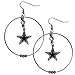 NFL Siskiyou Sports Womens Dallas Cowboys 2 Inch Hoop Earrings One Size Team Color