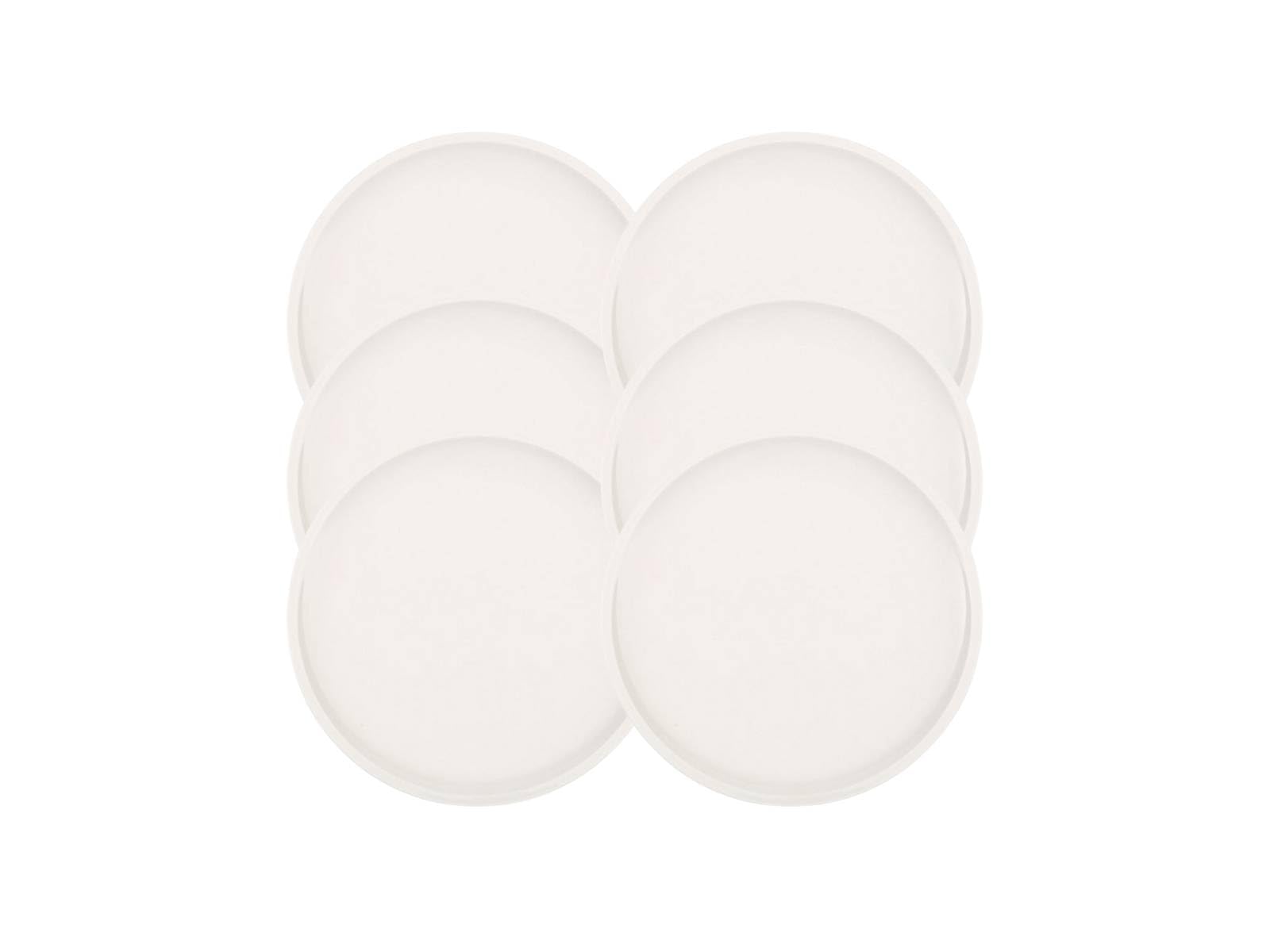 Villeroy & Boch Artesano Original Breakfast Plates – 22 cm (4130)/Premium – suitable for 6 People Porcelain Plate, White, 22 cm 6 Units