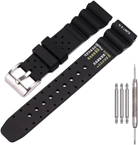 22MM N.D. LIMITS WATCH STRAP EXTREMA SPORT RUBBER DIVER COMPATIBLE