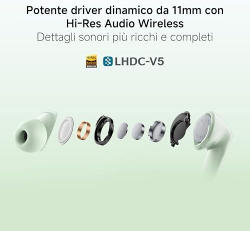 Redmi Buds 8, Cuffie Bluetooth, 50dB ANC, 11h+44h Batteria, Nero — foto 2 di 7