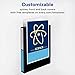 Avery Durable View 3 Ring Binder, 1 Inch Slant Rings, 250-Sheet Capacity, DuraHinge, 1.4 Inch Wide Spine, Customizable Clear Covers and Spine, 1 Black Binder (17011)