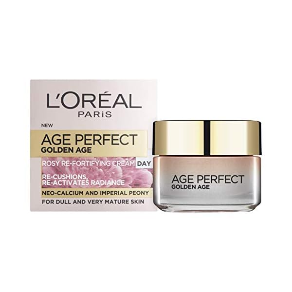L’Oreal Paris Face Moisturiser, Age Perfect Golden Age Day Cream, Rehydrates and Restores Appearance Of Skin [50ml]