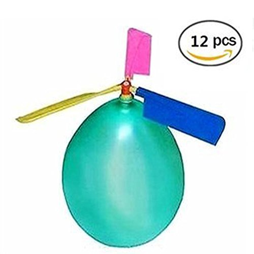 Joykith Kids Toy Balloon Helicopter Children's Day Gift Party Favor Easter Basket, Stocking Stuffer or Birthday (12 Pack)