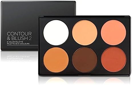 BH COSMETICS 6 COLOR MATTE CONTOUR BLUSH HIGHLIGHTER PALETTE 2 (78 g / 2.75 oz e)