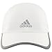 adidas mens Adizero 2 Relaxed Performance Cap, White/ Reflective Silver, One Size