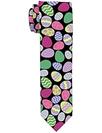 Easter Apparel Easter Egg Tie Holiday Clothes for Men Easter Clothes Easter Basket Stuffers Necktie
