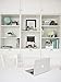 Blu Monaco Black - White Stripes Desk Organizers and Accessories - 4 Piece Desktop Cubicle Decor Set - Letter - Mail Organizer, Desk Organizer Caddy Tray Office Supplies, Pen Cup, Magazine File Holder