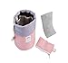 Drawstring Makeup Bags Travel Cosmetics Bag Brush Organizer Toiletry Kit Storage Pouch (Pink).