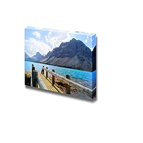 Beautiful Landscape Scenery View Over a Wooden Bridge...