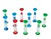 Sand Timer Set (1 Min) Large 10pcs Pack - Colorful Set of One Minute Hour Glasses for Kids, Adults - Colors: Blue, Green, Red by Jade Active