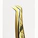 Russian Volume 75°, Eyelash Extensions Tweezers (Gold Plated) 3D 4D 6D
