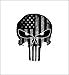 3 pack of Black and White Skull Police Officer BLM American Flag Vinyl Decal Sticker Car Truck 4