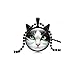 ISAACSONG.DESIGN I's Vintage Steampunk Style Lucky Cat Kitty Glass Pendant Necklace For Women Holiday Gifts (Black Cat)
