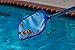 SharkBlu Plastic Pool Skimmer Net with Universal EZ-Clip Attachment for Easy Replacement, Leaf Skim Nets for Cleaning Swimming Pools, Telescopic Pole Not Included, Blue - 17.5 x 11.5 x 1.5 inches