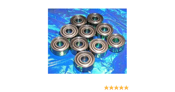 10 R3ZZ 3//16/"x 1//2/"x 0.196/" R3Z inch Miniature Ball Radial Ball Bearings
