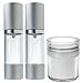 JUVITUS Airless Pump Bottle, Airless Spray Bottle and Airless Jar Refillable Travel Set - 1 fl oz
